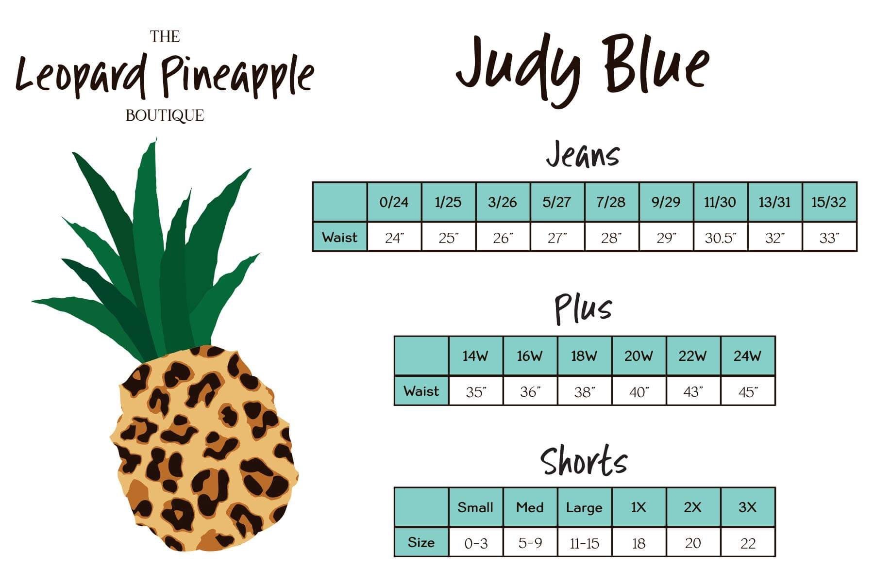 Size Charts The Leopard Pineapple Boutique